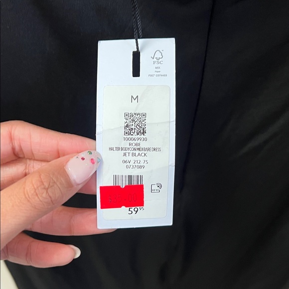 Dynamite Halter Bodycon Midi Bare Dress - Picture 6 of 6